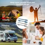 Reusable 4-in-2 Camping Utensil Set - Travel Ready