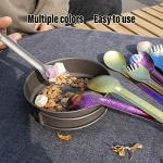 TiTo Titanium Spork and Spoon for Camping