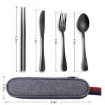 Premium Stainless Steel Travel Utensils Set