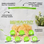 Heavy Duty Reusable Food Storage Bags - 5 Pack