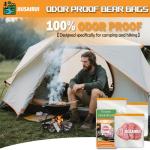 JIUSAIRUI Bear Proof Bags for Backpacking - 3 Pack