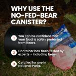 Bear-Resistant Food Canister for Camping and Hiking