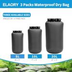 ELAORY Waterproof Dry Bags – 3 Sizes for Adventure