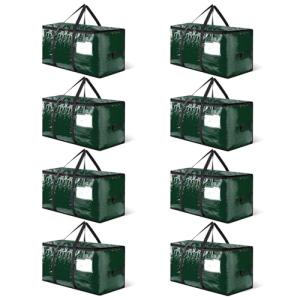 8-Pack Heavy Duty Green Moving Bags with Zippers