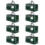 8-Pack Heavy Duty Green Moving Bags with Zippers
