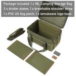 Lemubeane 18L Tactical Camping Storage Bag - Army Green