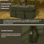 Army Green Tactical Duffle Bag for Camping