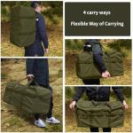 Army Green Tactical Duffle Bag for Camping
