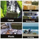 Army Green Tactical Duffle Bag for Camping