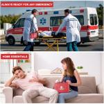 Gevoke 410-Piece Waterproof Hard Shell First Aid Kit