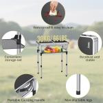 Anbte Lightweight Folding Camping Table with Handle