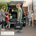 Anbte 3ft Adjustable Folding Camping Table with Storage