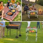 Anbte Lightweight Folding Camping Table with Handle
