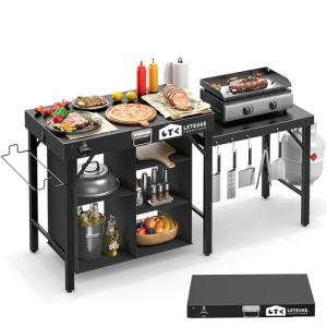 Portable Foldable Grill Table for Outdoor Cooking