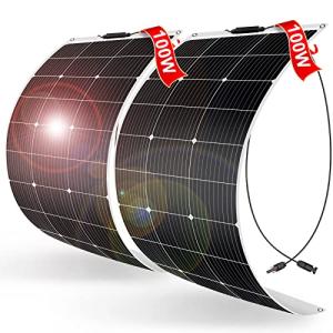 DOKIO 200W Flexible Solar Panels for Off-Grid Camping