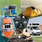 DOKIO 200W Flexible Solar Panels for Off-Grid Camping