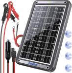 POWOXI 12V Solar Trickle Battery Charger Kit