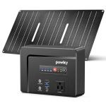 Powkey 100W Solar Generator with 30W Panels