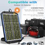 25W 12V Solar Battery Charger & Maintainer Kit