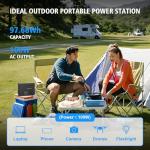 Powkey 100W Solar Generator with 30W Panels