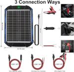 25W 12V Solar Battery Charger & Maintainer Kit