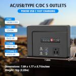 Powkey 100W Solar Generator with 30W Panels