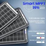 POWOXI 12V Solar Trickle Battery Charger Kit