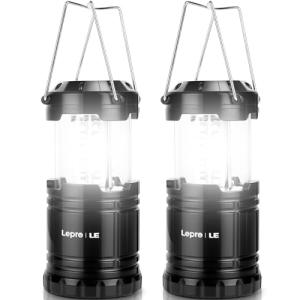 Lepro Battery-Powered LED Lanterns, 2-Pack