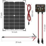 30W Solar Battery Charger with MPPT Controller