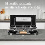 Portable 3-Burner Propane Camping Stove with Ignition