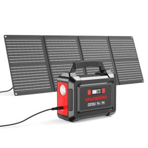 Portable Solar Generator with Panels for Camping