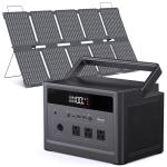 Portable Solar Generator with Panels – 1200W Power Station