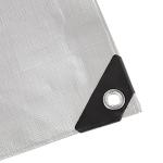 Waterproof 20x20 ft Tarp Cover - Brown/Silver