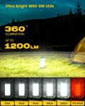 Glocusent 106 LED Camping Lantern with 5 Brightness Levels