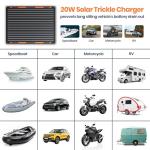 20W Solar Panel Charger with Built-in Controller