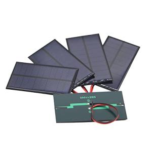 FellDen 5PCS 5V 200mA Solar Panel Kit