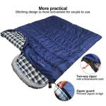 REDCAMP XL Cotton Flannel Sleeping Bag for Adults