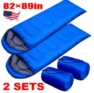 2 Pack Thick Adult Winter Sleeping Bags