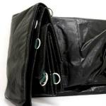 Heavy Duty Black Truck Tarp with D-Rings