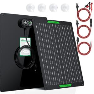 30W Waterproof Solar Battery Charger for RVs & Boats