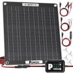 POWOX 30W Solar Battery Charger for RVs and More