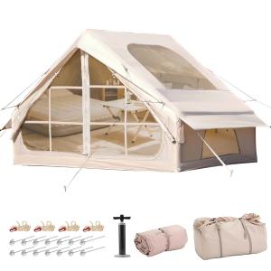 Waterproof Inflatable Family Camping Tent with Pump
