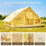 NAIZEA 6-Person Inflatable Camping Tent with Pump