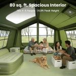 NAIZEA Inflatable Tent for 6 with Skylight