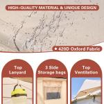 6-Person Waterproof Inflatable Camping Tent with Stove Jack