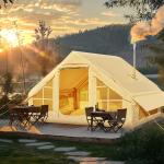 NAIZEA 6-Person Inflatable Camping Tent with Pump