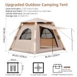 Inflatable Tent for 2-4 Campers, 51.67 sqft