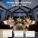 SUNYRISY Inflatable Glamping Tent for 8-10 People