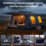 SUNYRISY Inflatable Glamping Tent for 8-10 People