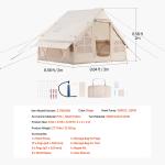 Inflatable 3-5 Person Camping Tent with Pump